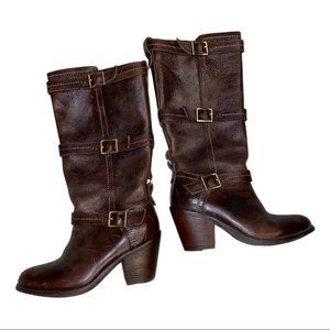 Miz mooz Fabian leather boots brown size 8